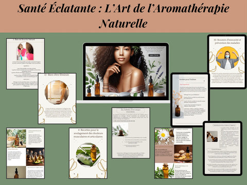 Santé Éclatante : L’Art de l’Aromathérapie Naturelle - BibliothequeDigitale.com